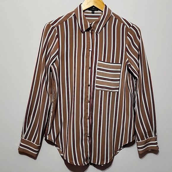 Dynamite Striped Long Sleeves Button Up - Picture 1 of 12